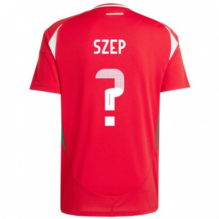 Kandiny Herren Ungarn Márton Szép #0 Rot Heimtrikot Trikot 24-26 T-Shirt