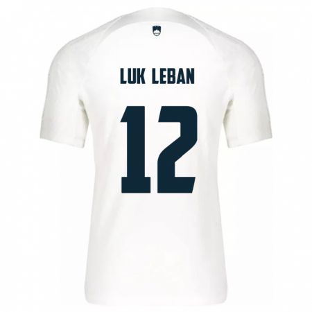 Kandiny Herren Slowenien Zan Luk Leban #12 Weiß Heimtrikot Trikot 24-26 T-Shirt