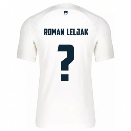 Kandiny Herren Slowenien Nejc Roman Leljak #0 Weiß Heimtrikot Trikot 24-26 T-Shirt