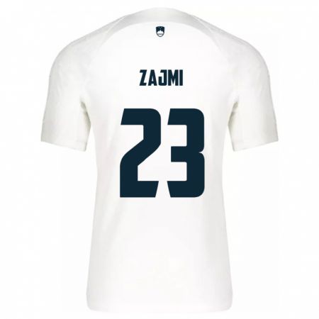 Kandiny Herren Slowenien Luana Zajmi #23 Weiß Heimtrikot Trikot 24-26 T-Shirt