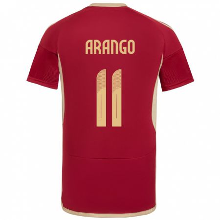 Kandiny Herren Venezuela Juan Arango #11 Burgund Heimtrikot Trikot 24-26 T-Shirt