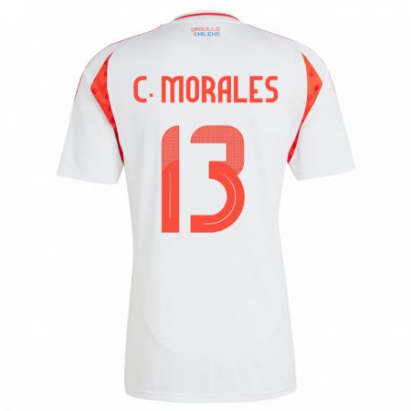 Kandiny Herren Chile Cristián Morales #13 Weiß Auswärtstrikot Trikot 24-26 T-Shirt