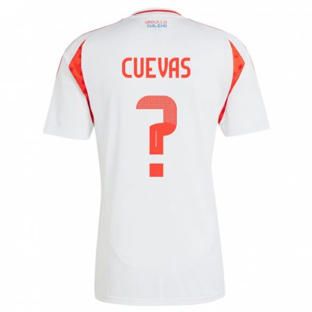 Kandiny Herren Chile Yastin Cuevas #0 Weiß Auswärtstrikot Trikot 24-26 T-Shirt