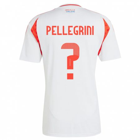 Kandiny Herren Chile Maya Pellegrini #0 Weiß Auswärtstrikot Trikot 24-26 T-Shirt