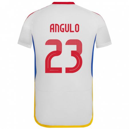 Kandiny Herren Venezuela Gabriela Angulo #23 Weiß Auswärtstrikot Trikot 24-26 T-Shirt