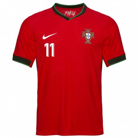 Kandiny Damen Portugal Tatiana Pinto #11 Rot Heimtrikot Trikot 24-26 T-Shirt