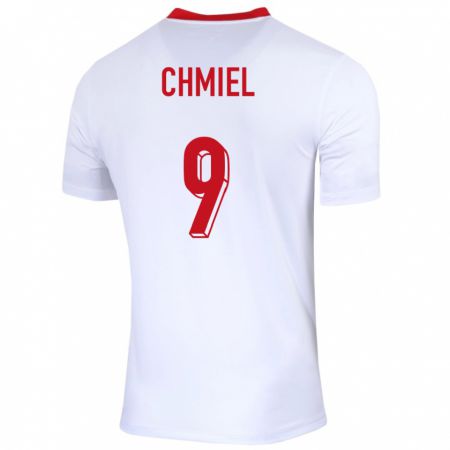 Kandiny Damen Polen George Chmiel #9 Weiß Heimtrikot Trikot 24-26 T-Shirt