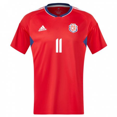 Kandiny Damen Costa Rica Raquel Rodriguez #11 Rot Heimtrikot Trikot 24-26 T-Shirt