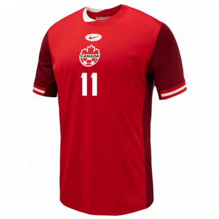 Kandiny Damen Kanada Ballou Tabla #11 Rot Heimtrikot Trikot 24-26 T-Shirt