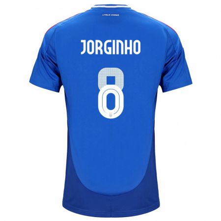 Kandiny Damen Italien Jorginho #8 Blau Heimtrikot Trikot 24-26 T-Shirt