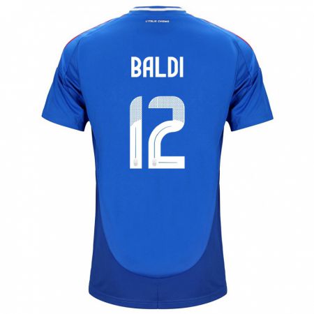 Kandiny Damen Italien Rachele Baldi #12 Blau Heimtrikot Trikot 24-26 T-Shirt