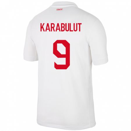 Kandiny Damen Türkei Arzu Karabulut #9 Weiß Heimtrikot Trikot 24-26 T-Shirt