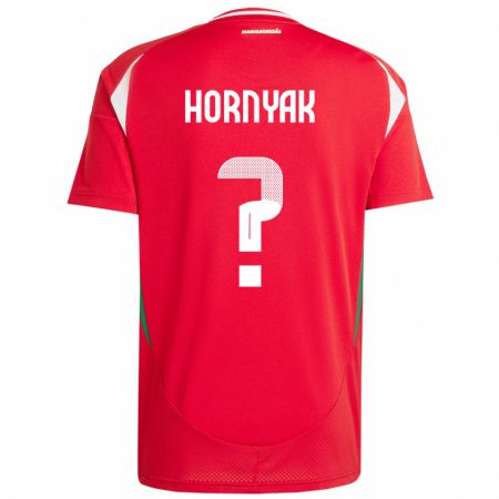 Kandiny Damen Ungarn Csaba Hornyák #0 Rot Heimtrikot Trikot 24-26 T-Shirt