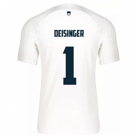 Kandiny Damen Slowenien Nik Deisinger #1 Weiß Heimtrikot Trikot 24-26 T-Shirt