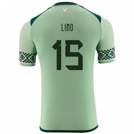 Kandiny Damen Bolivien Daniel Lino #15 Hellgrün Heimtrikot Trikot 24-26 T-Shirt