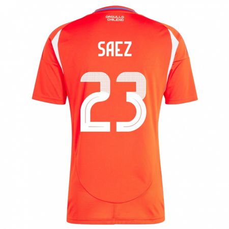 Kandiny Damen Chile Ignacio Sáez #23 Rot Heimtrikot Trikot 24-26 T-Shirt