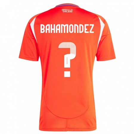 Kandiny Damen Chile Taizo Bahamondez #0 Rot Heimtrikot Trikot 24-26 T-Shirt