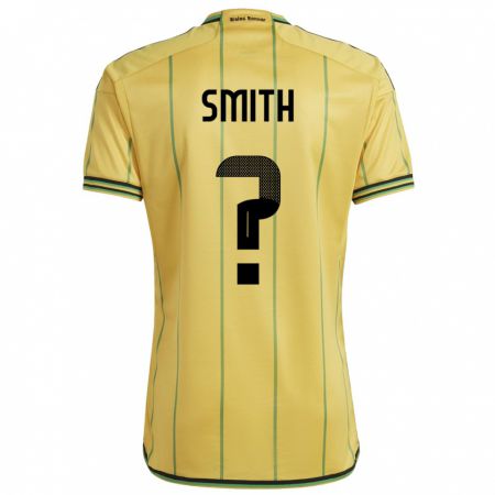 Kandiny Damen Jamaika Andrene Smith #0 Gelb Heimtrikot Trikot 24-26 T-Shirt