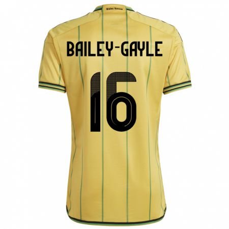 Kandiny Damen Jamaika Paige Bailey-Gayle #16 Gelb Heimtrikot Trikot 24-26 T-Shirt