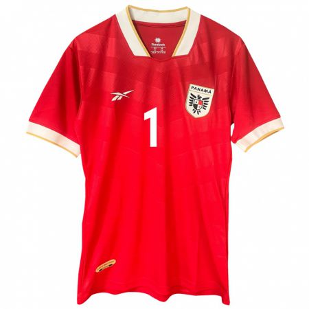 Kandiny Damen Panama Miguel Pérez #1 Rot Heimtrikot Trikot 24-26 T-Shirt