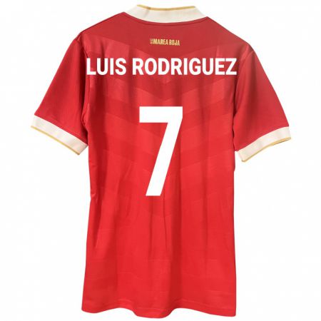 Kandiny Damen Panama José Luis Rodríguez #7 Rot Heimtrikot Trikot 24-26 T-Shirt