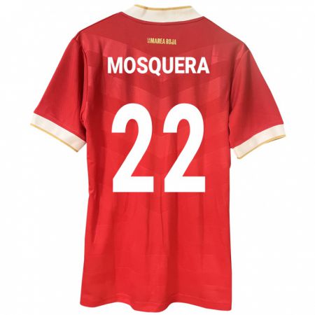 Kandiny Damen Panama Orlando Mosquera #22 Rot Heimtrikot Trikot 24-26 T-Shirt