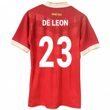 Kandiny Damen Panama Yerenis De León #23 Rot Heimtrikot Trikot 24-26 T-Shirt