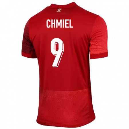 Kandiny Damen Polen George Chmiel #9 Rot Auswärtstrikot Trikot 24-26 T-Shirt