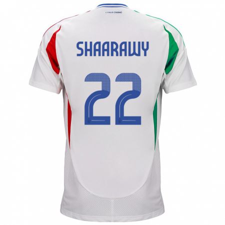 Kandiny Damen Italien Stephan El Shaarawy #22 Weiß Auswärtstrikot Trikot 24-26 T-Shirt