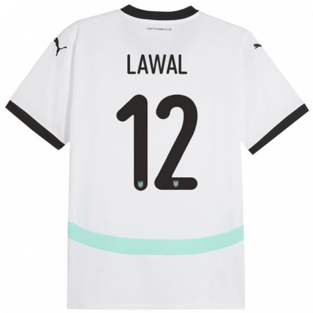 Kandiny Damen Österreich Tobias Lawal #12 Weiß Auswärtstrikot Trikot 24-26 T-Shirt