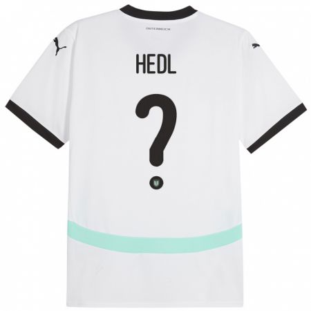 Kandiny Damen Österreich Philip Hedl #0 Weiß Auswärtstrikot Trikot 24-26 T-Shirt