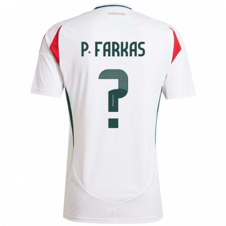 Kandiny Damen Ungarn Patrik Farkas #0 Weiß Auswärtstrikot Trikot 24-26 T-Shirt