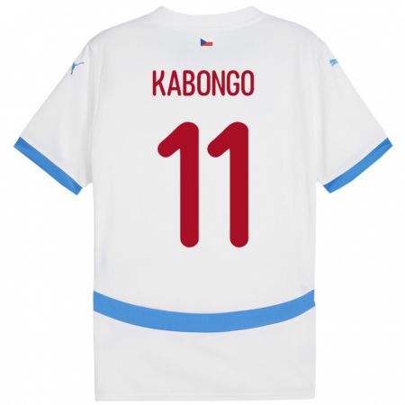 Kandiny Damen Tschechien Christophe Kabongo #11 Weiß Auswärtstrikot Trikot 24-26 T-Shirt