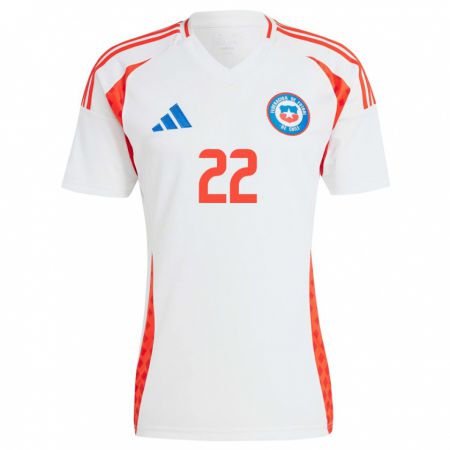 Kandiny Damen Chile Martín Maturana #22 Weiß Auswärtstrikot Trikot 24-26 T-Shirt