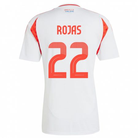 Kandiny Damen Chile Jeyson Rojas #22 Weiß Auswärtstrikot Trikot 24-26 T-Shirt