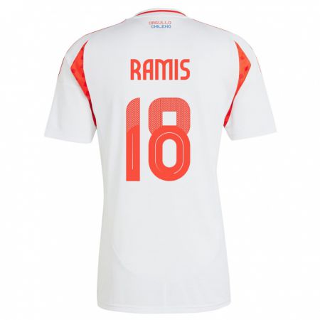 Kandiny Damen Chile Oliver Ramis #18 Weiß Auswärtstrikot Trikot 24-26 T-Shirt