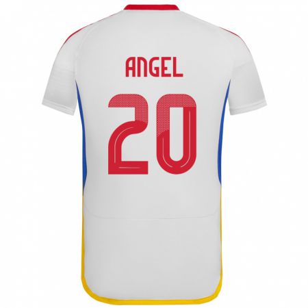 Kandiny Damen Venezuela Wilker Ángel #20 Weiß Auswärtstrikot Trikot 24-26 T-Shirt