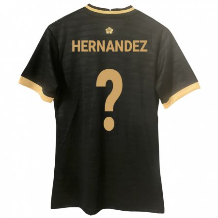 Kandiny Damen Panama Carlos Hernández #0 Schwarz Auswärtstrikot Trikot 24-26 T-Shirt