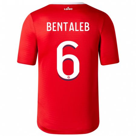 Kandiny Kinder Nabil Bentaleb #6 Rot Heimtrikot Trikot 2023/24 T-Shirt