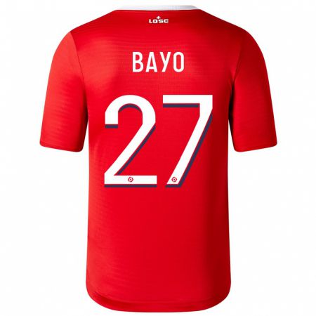 Kandiny Kinder Mohamed Bayo #27 Rot Heimtrikot Trikot 2023/24 T-Shirt