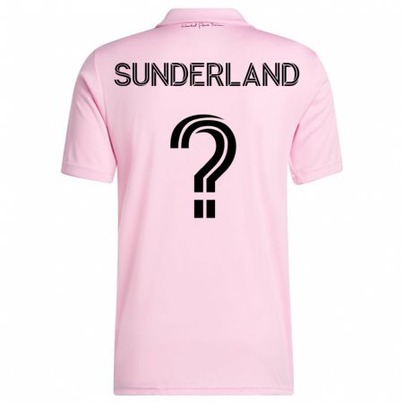 Kandiny Herren Lawson Sunderland #0 Rosa Heimtrikot Trikot 2023/24 T-Shirt