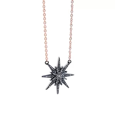 Kandiny - Diamond star pendant alloy clavicle chain