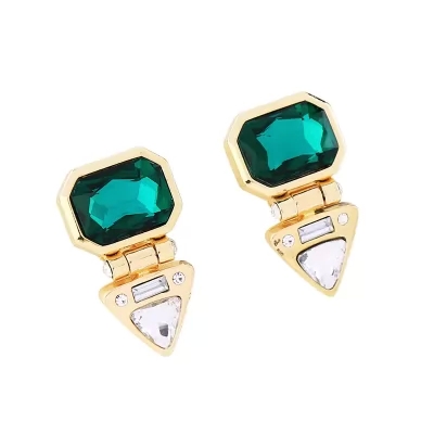 Kandiny - Green gemstone Earrings 00667