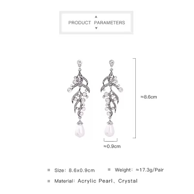 Kandiny - Diamond long Earrings with diamonds 00673