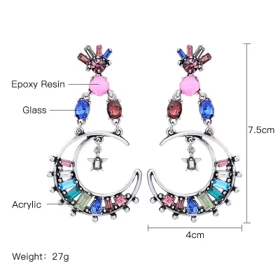 Kandiny - Long diamond stud Earrings 00761