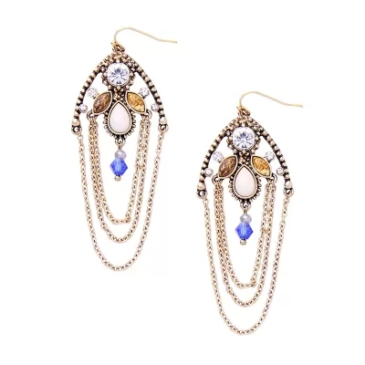 Kandiny - Long multi-layer vintage crystal Earrings 00791