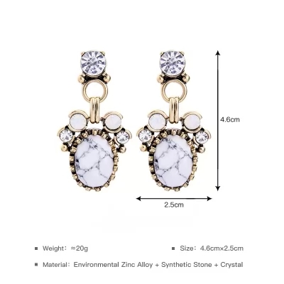 Kandiny - Popular personality diamond stud Earrings 00810