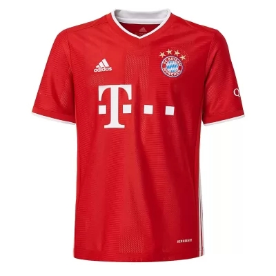 Kinder Fußball Manuel Neuer #1 Heimtrikot Rot Trikot 2020/21 Hemd