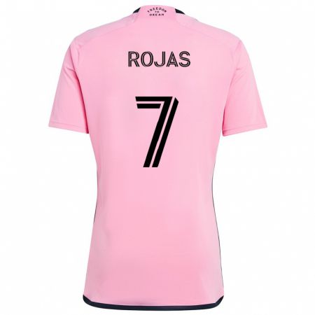 Kandiny Kinder Matías Rojas #7 Rosa Heimtrikot Trikot 2024/25 T-Shirt