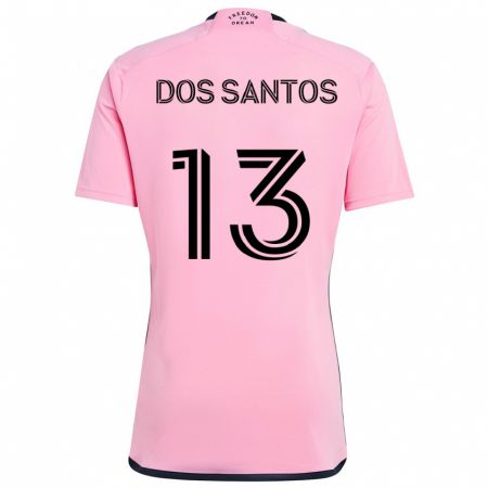 Kandiny Kinder Cj Dos Santos #13 Rosa Heimtrikot Trikot 2024/25 T-Shirt